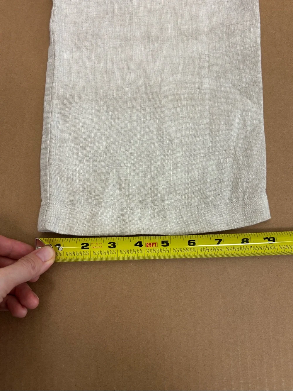 Reformation Mason Linen Pant in Oatmeal Size 0
